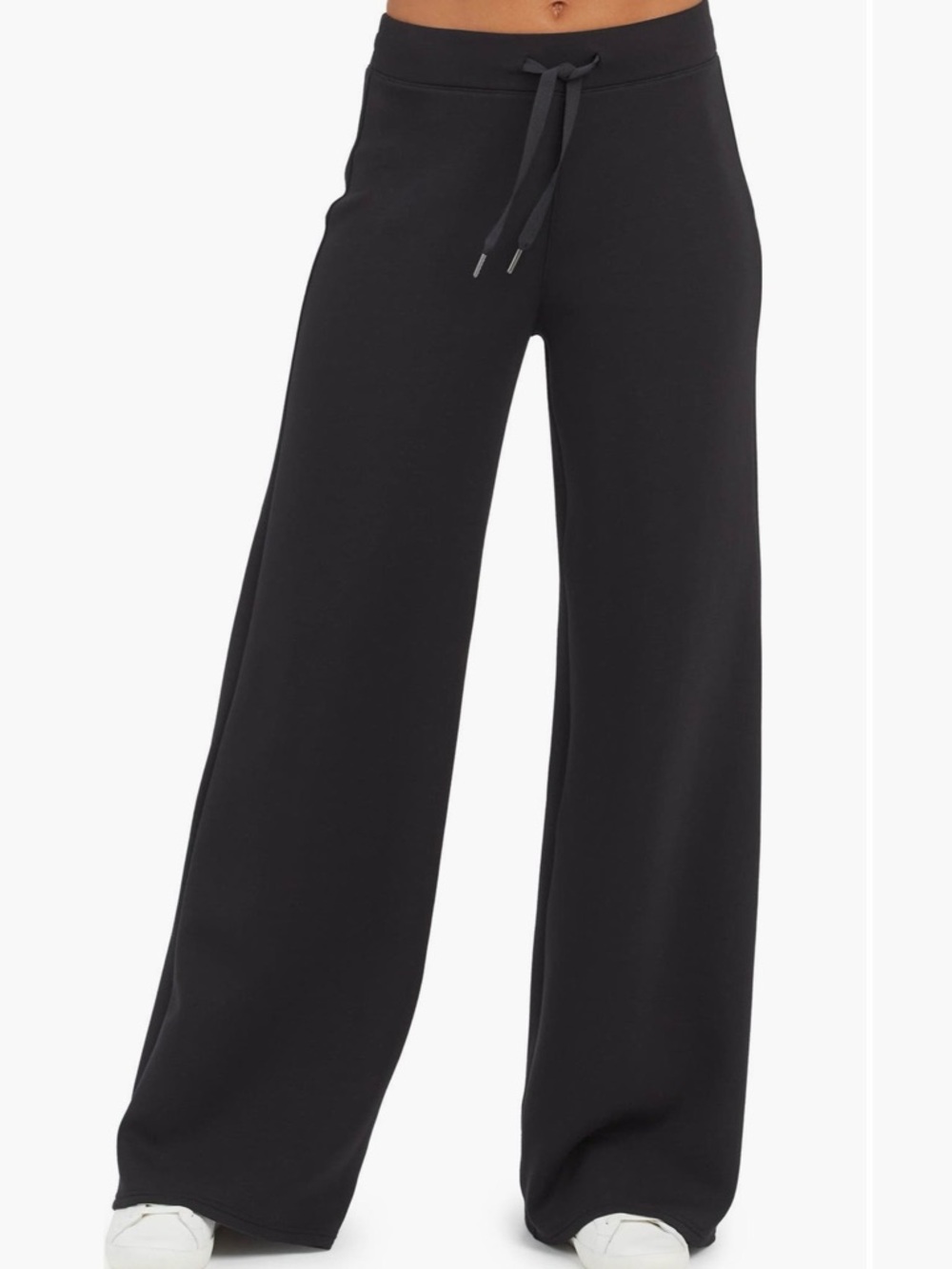 SPANX Air Essentials Very Black Wide Leg Pants size medium petite